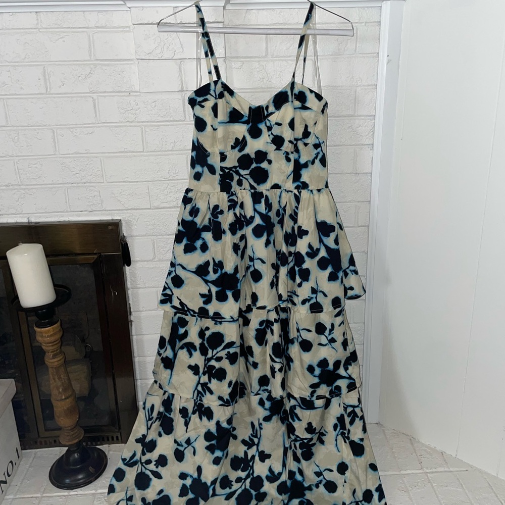 Floral Print Spaghetti Strap Dress